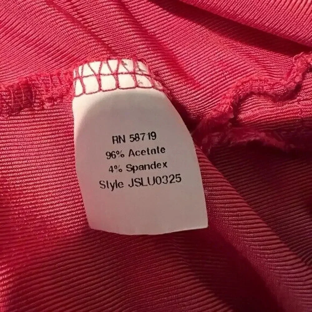 Vintage Chico’s, pink, sleeveless turtleneck, L micro ribbed stretch liquid knit